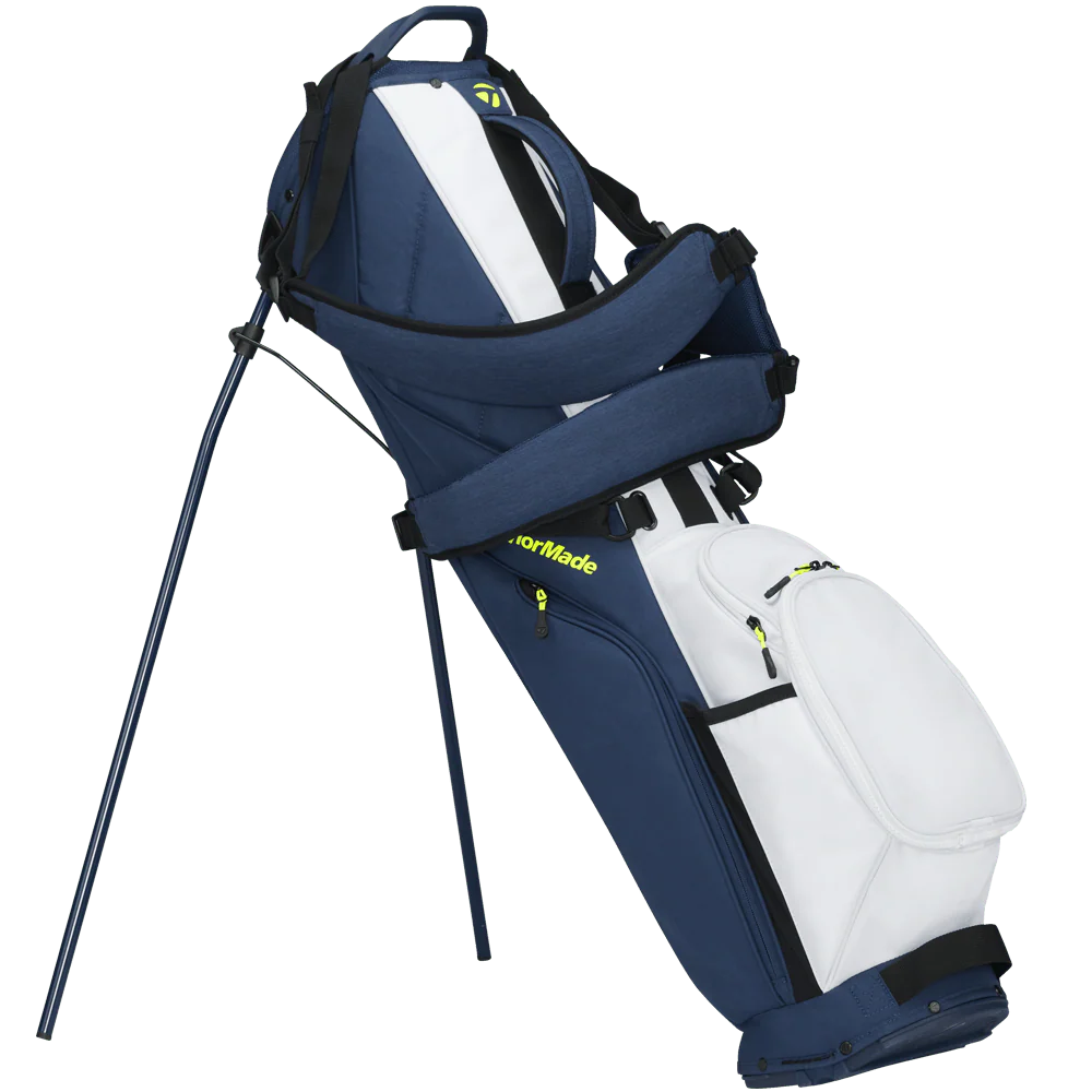 TaylorMade Flextech Carry Stand Bag - Navy/White/Neon Lime - Image 5