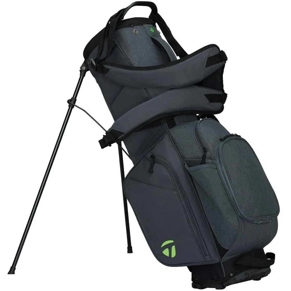 TaylorMade Flextech Stand Bag - Grey/Neon Green - Image 3