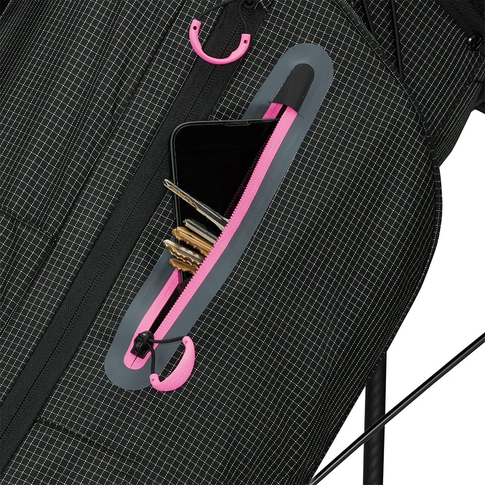 TaylorMade Flextech Superlite Stand Bag - Black/Neon Pink - Image 4