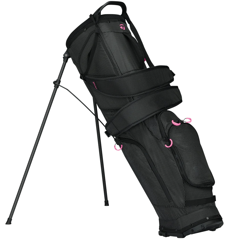 TaylorMade Flextech Superlite Stand Bag - Black/Neon Pink - Image 5