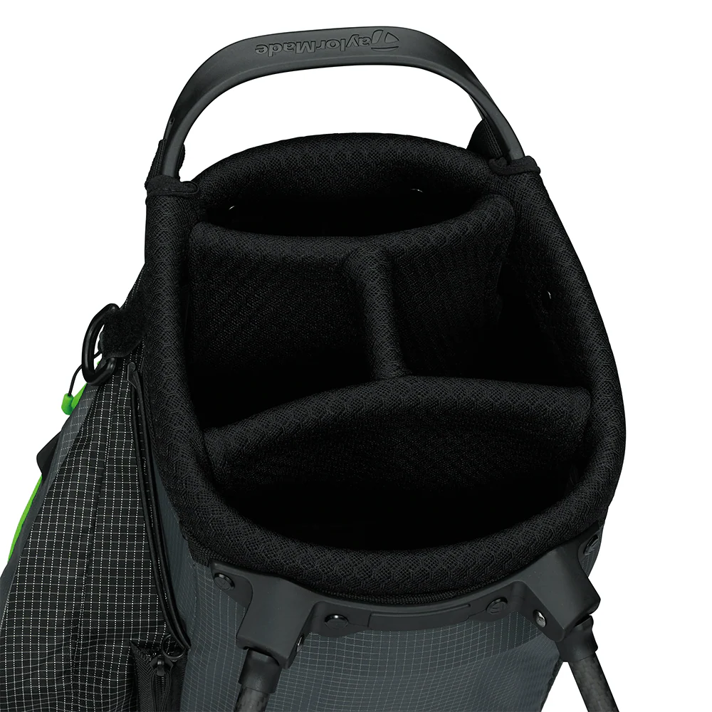 TaylorMade Flextech Superlite Stand Bag - Grey/Neon Green - Image 2