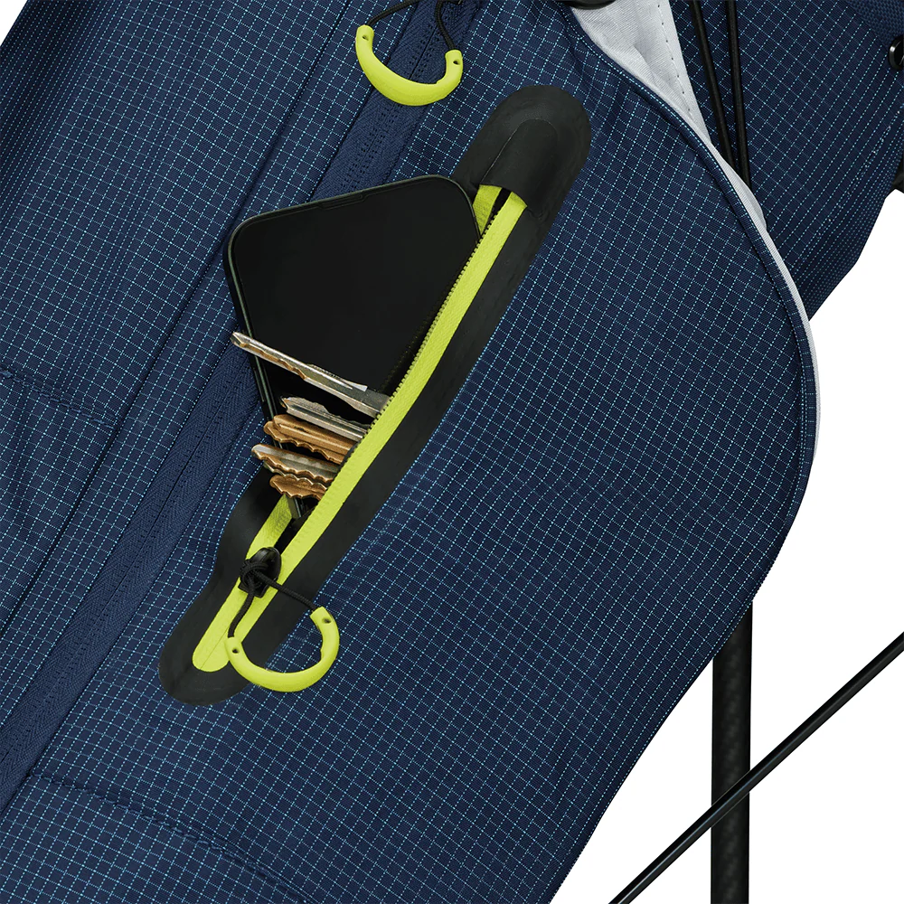 TaylorMade Flextech Superlite Stand Bag - Navy/White/Neon Lime - Image 3