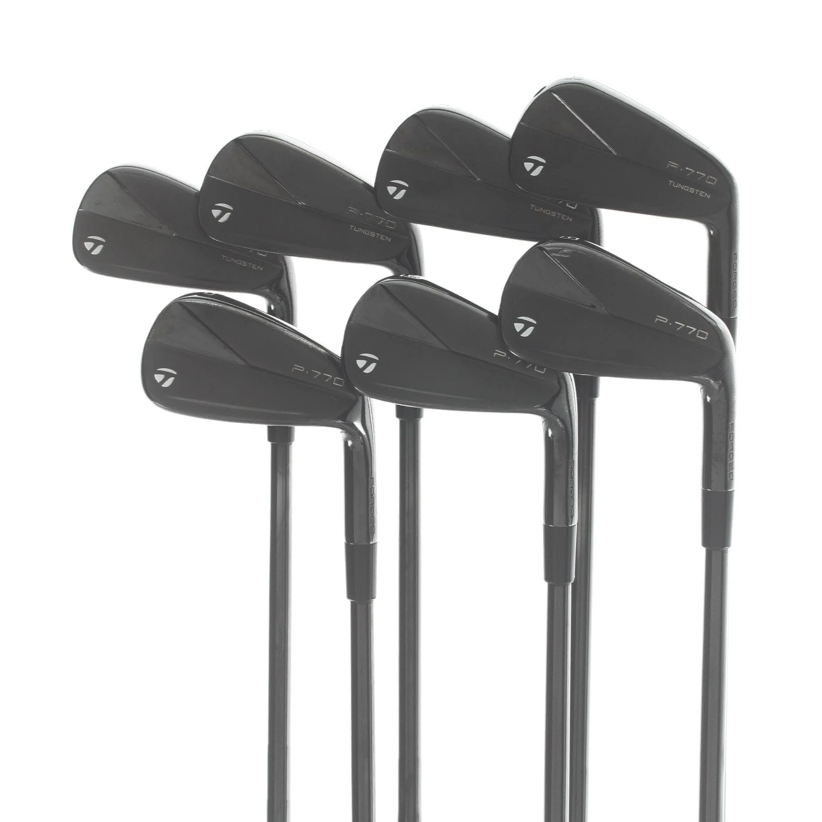 TaylorMade P770 Phantom Black Steel Mens Right Hand Irons 4-PW Stiff - KBS Tour