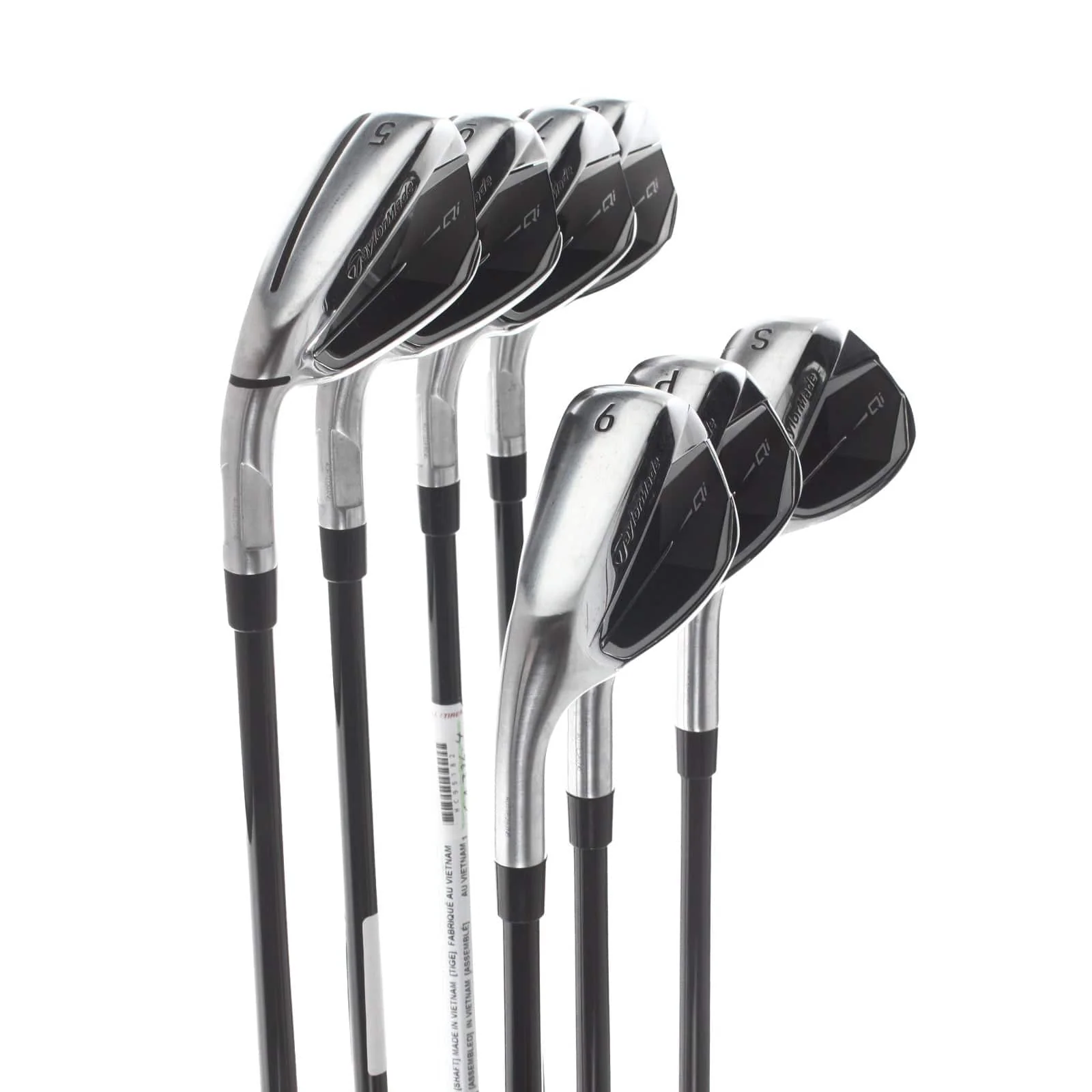 TaylorMade Qi Graphite Mens Left Hand Irons 5-SW Regular - Fujikura Ventus TR 6-R - Image 2