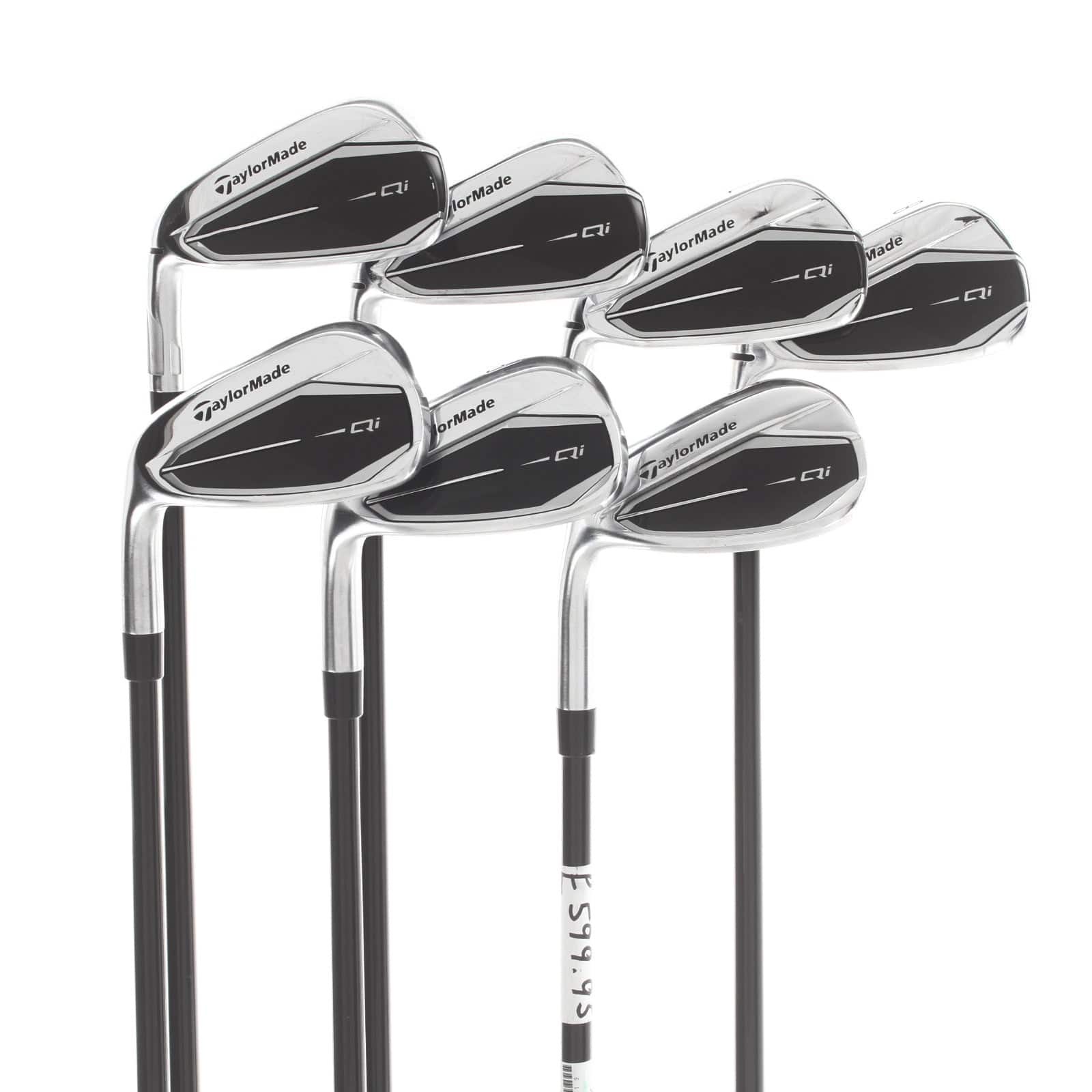 TaylorMade Qi Graphite Mens Left Hand Irons 5-SW Regular - Fujikura Ventus TR Blue 6-R