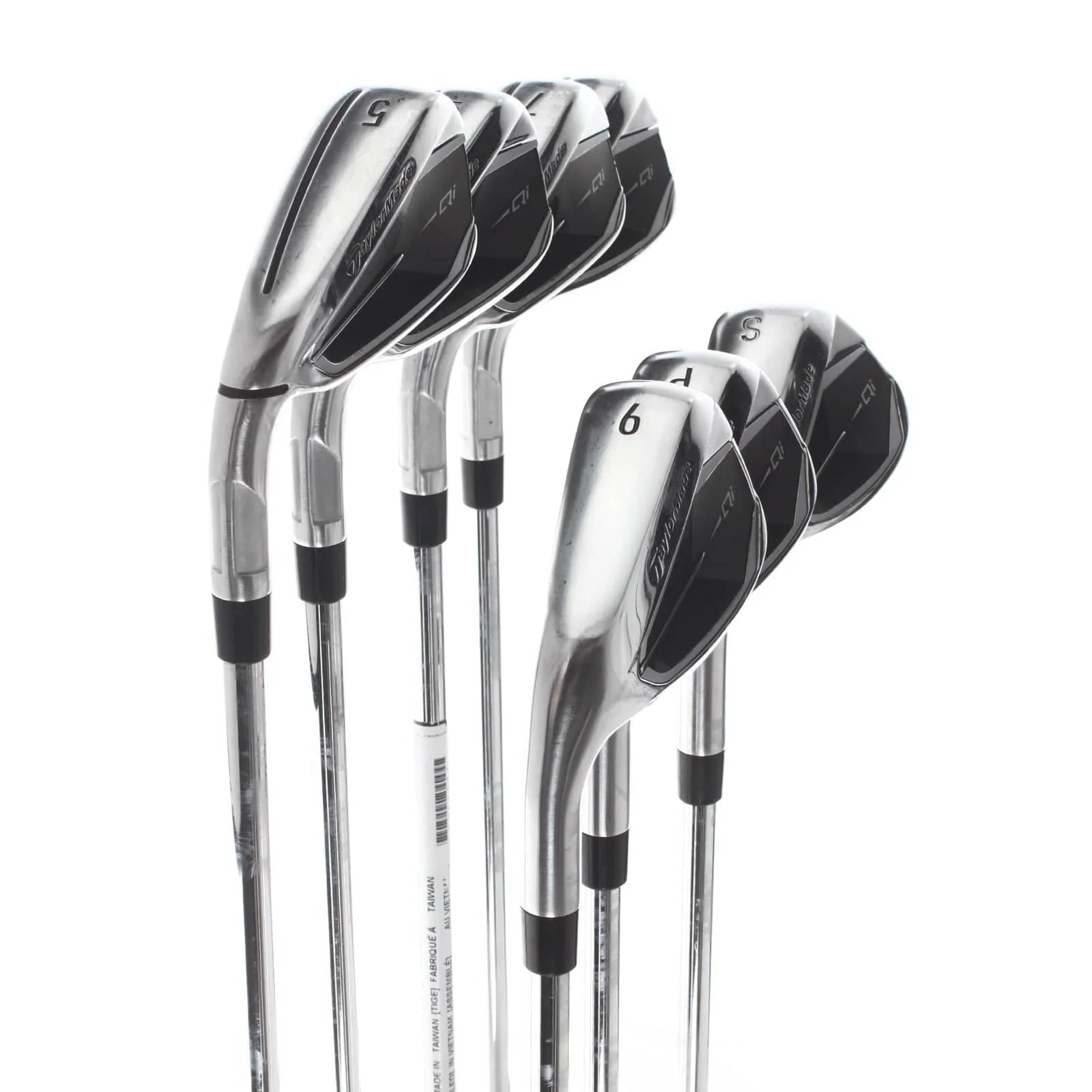 TaylorMade Qi Steel Mens Left Hand Irons 5-SW Regular - KBS Max 85 - Image 2