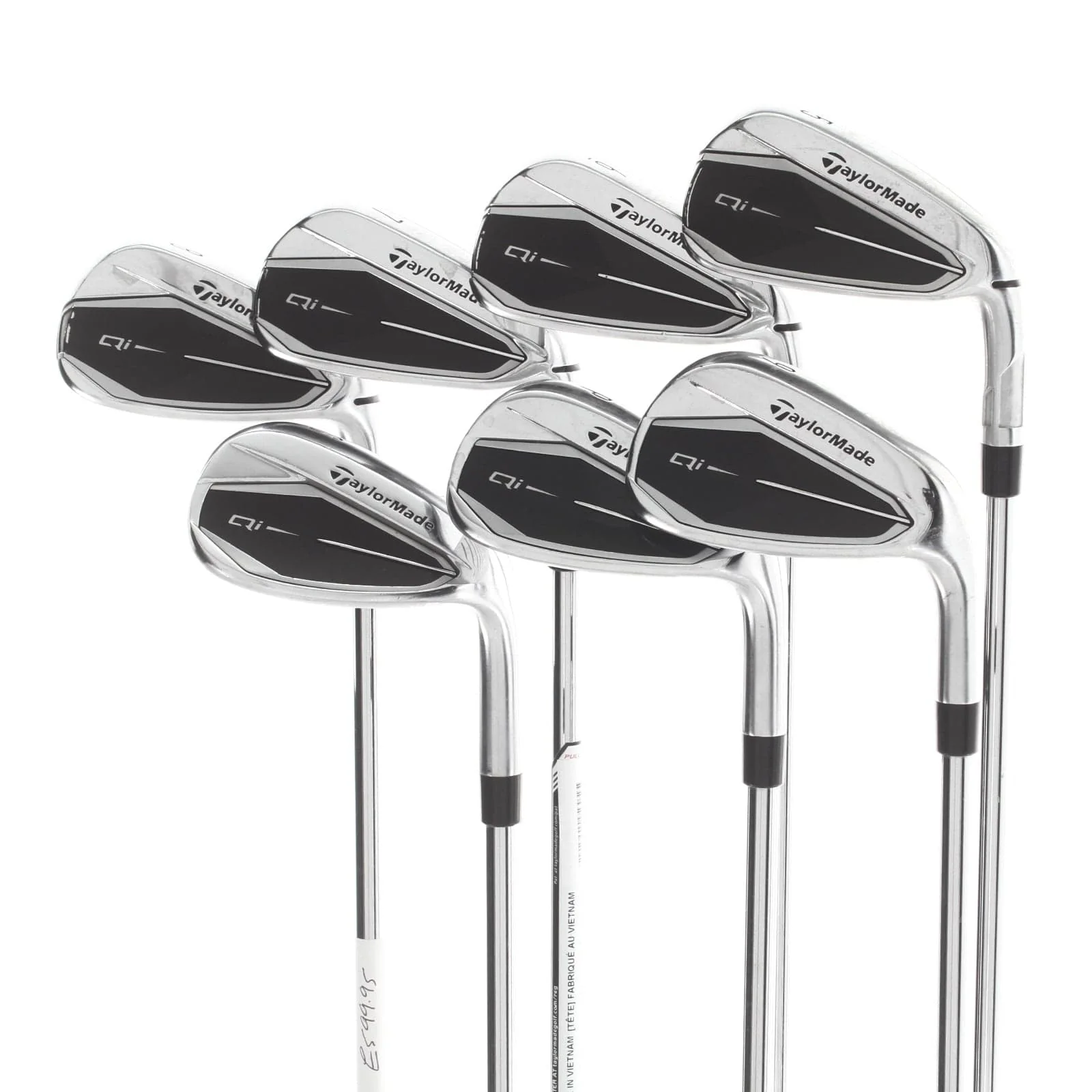 TaylorMade Qi Steel Mens Right Hand Irons 5-SW Regular - KBS Max MT 85