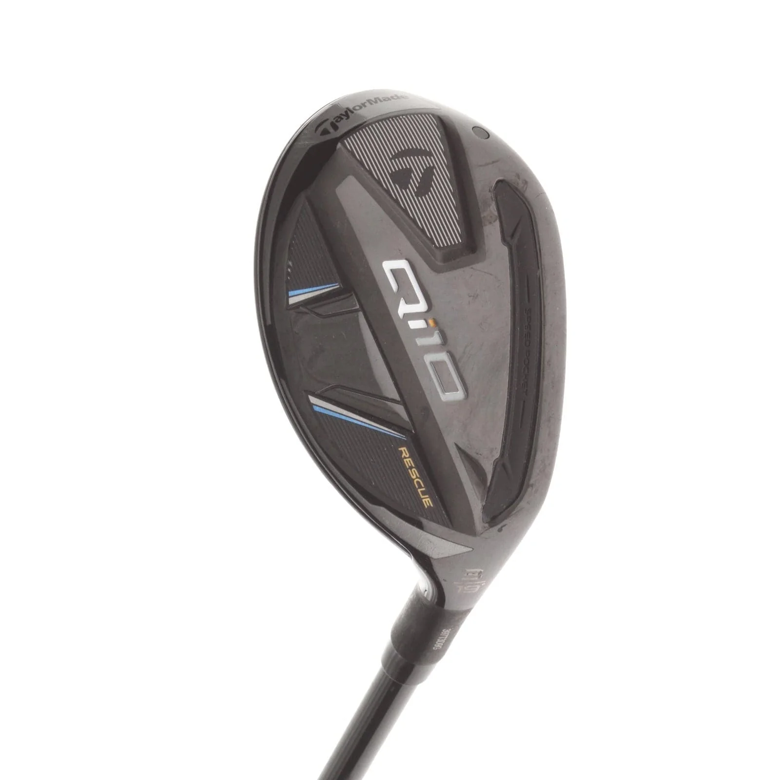 TaylorMade Qi10 Graphite Mens Right Hand 3 Hybrid 19* Stiff - Fujikura Ventus TR Blue 7-S