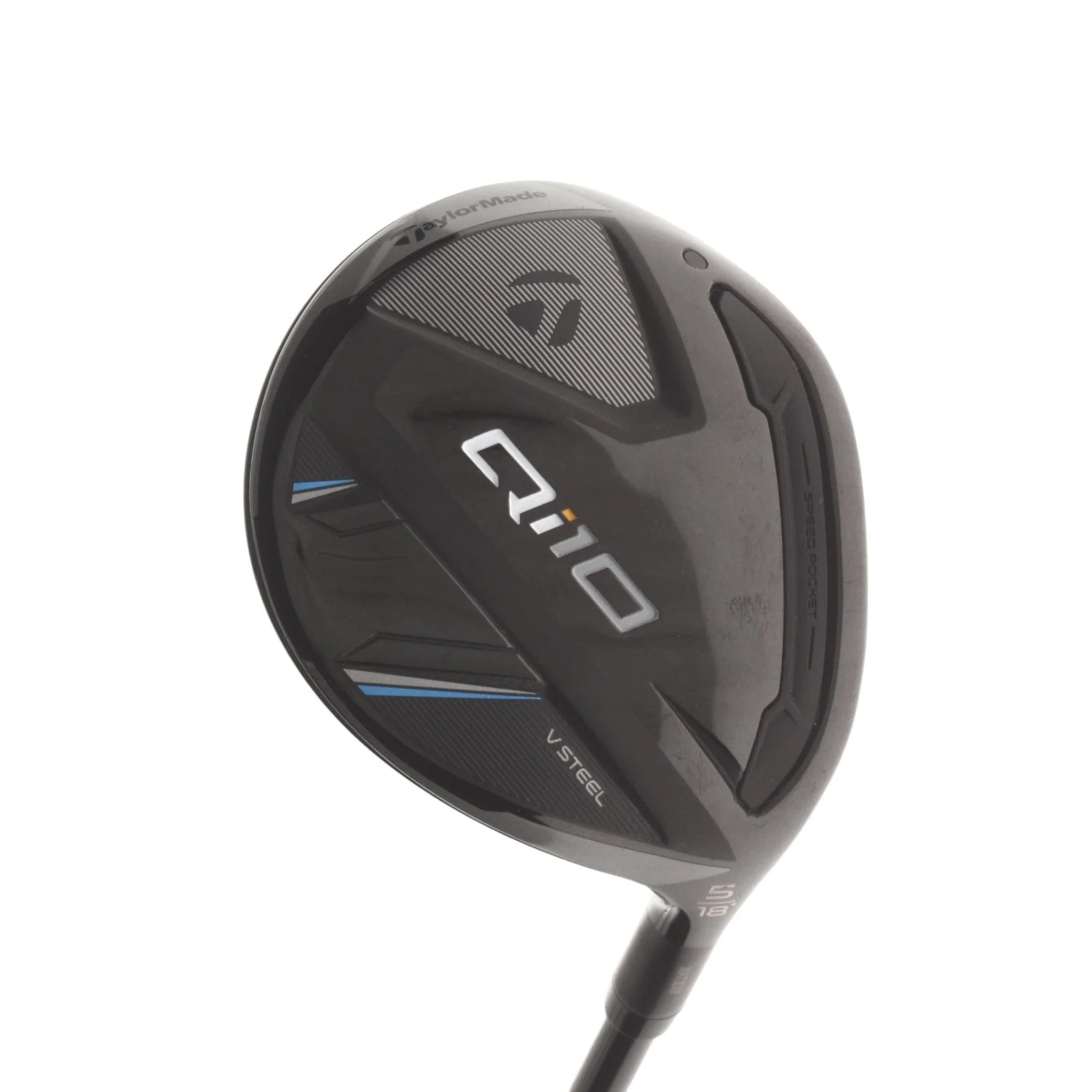 TaylorMade Qi10 Graphite Mens Right Hand Fairway 5 Wood 18* Regular - Fujikura Ventus TR Blue FW 6-R