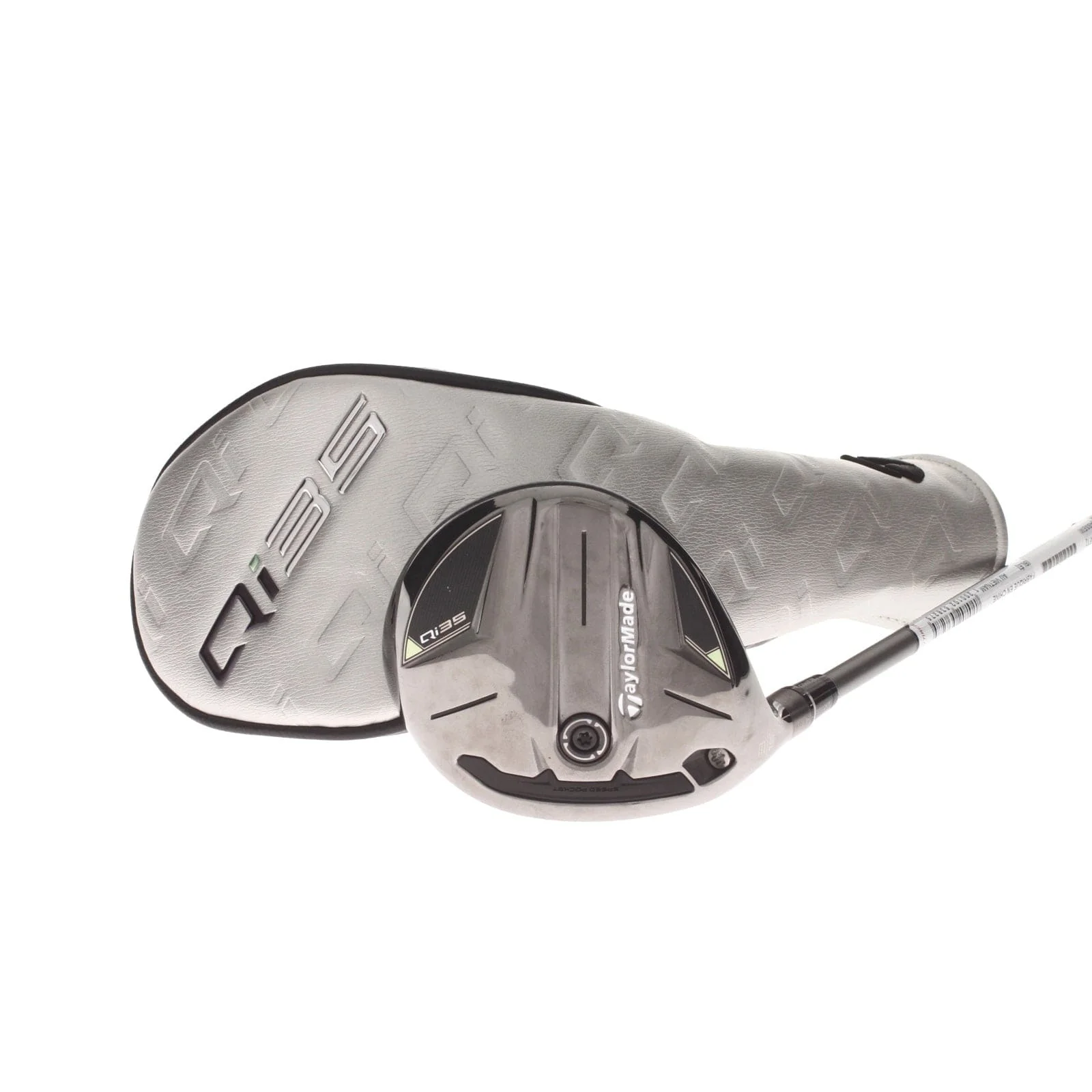 TaylorMade Qi35 Graphite Mens Left Hand Fairway 3 Wood 15* Regular - Fujikura Airspeeder 50-R