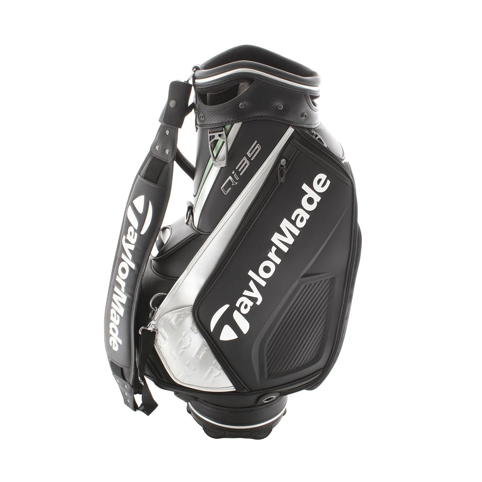 TaylorMade Qi35 Tour Bag - Black/White/Silver/Green