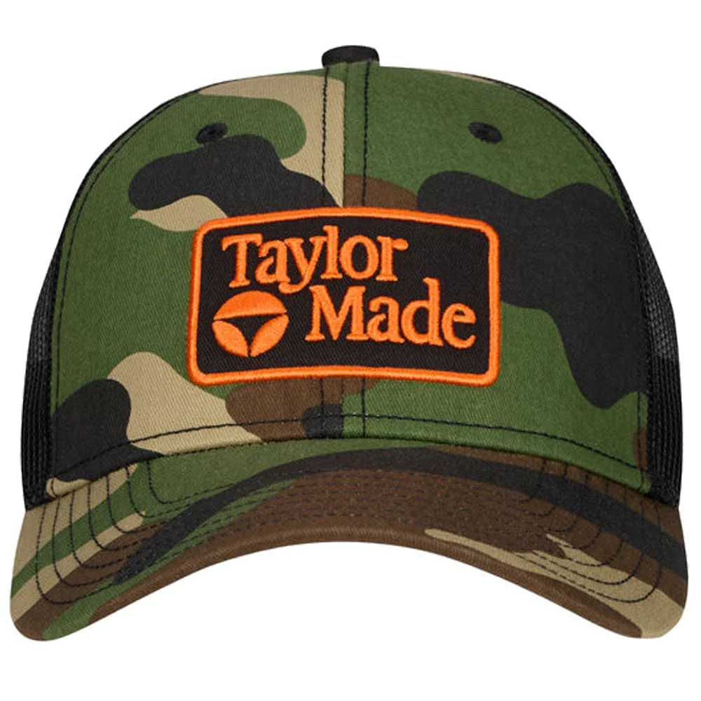 TaylorMade Radar Trucker Cap - Green Camo/Black - Image 4