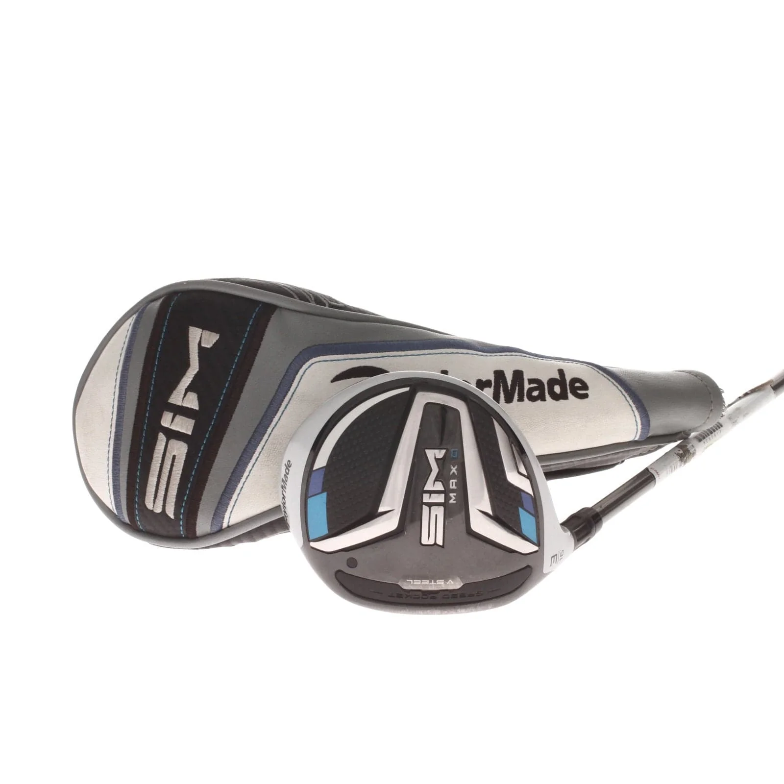 TaylorMade Sim Max D Graphite Mens Left Hand Fairway 3 Wood 16* Senior - UST Mamiya Helium 5F2