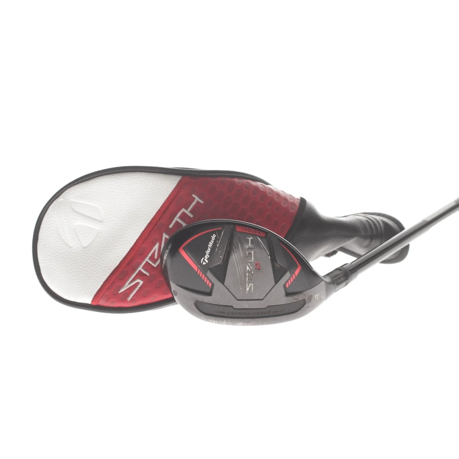 TaylorMade Stealth 2 Graphite Mens Left Hand 4 Hybrid 22* Stiff - Fujikura Ventus TR HB 7-S