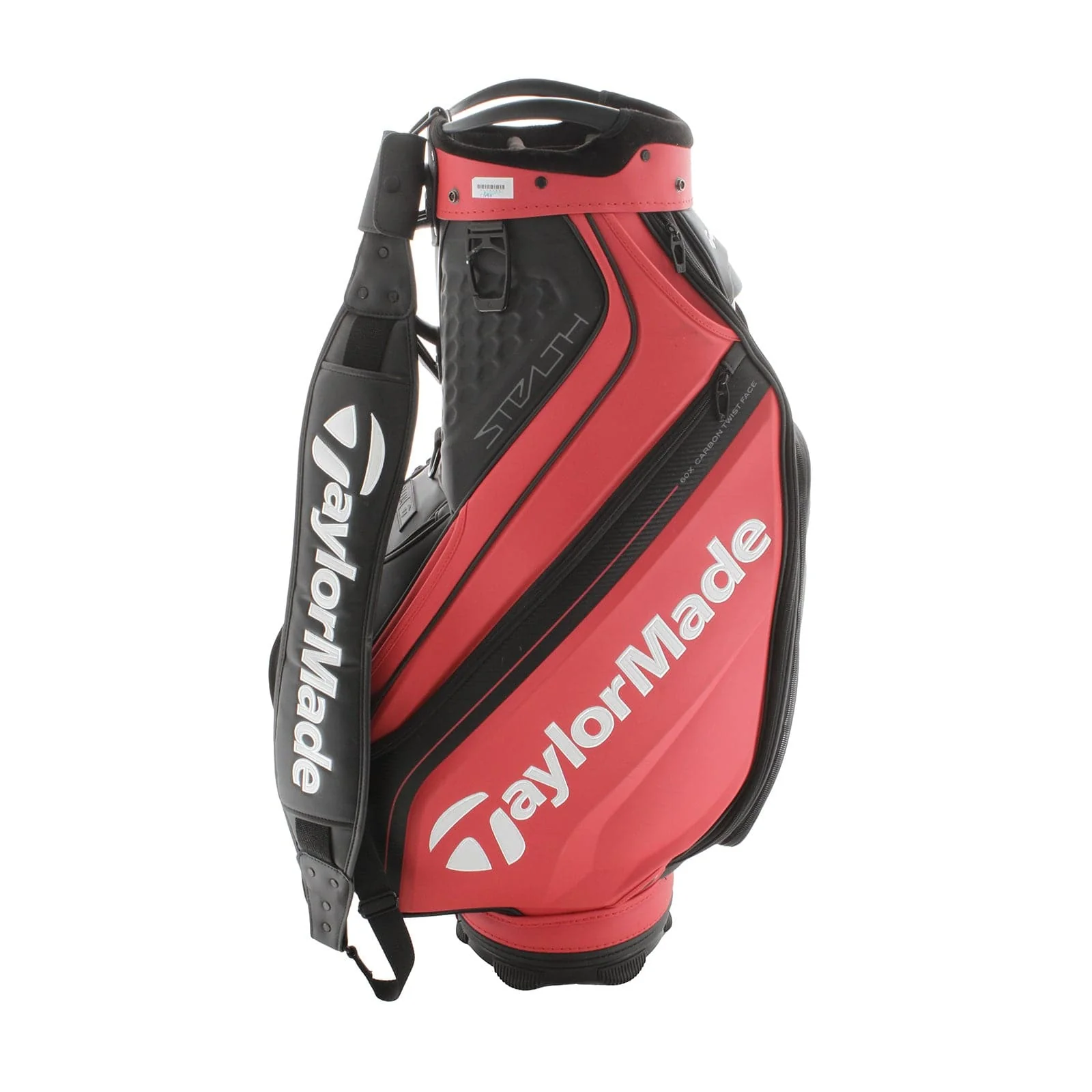 TaylorMade Stealth Cart Bag - Black/Red - Image 3