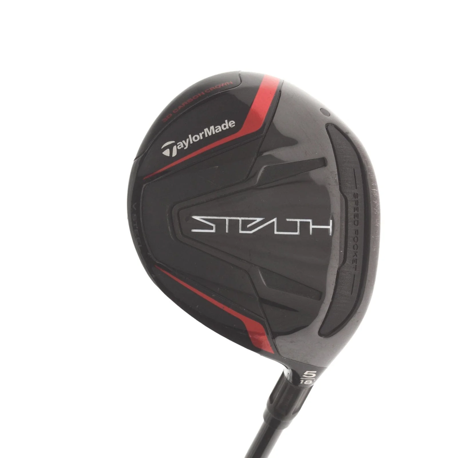 TaylorMade Stealth Graphite Mens Right Hand Fairway 5 Wood 18* Regular - Fujikura Ventus Red FW 5-R