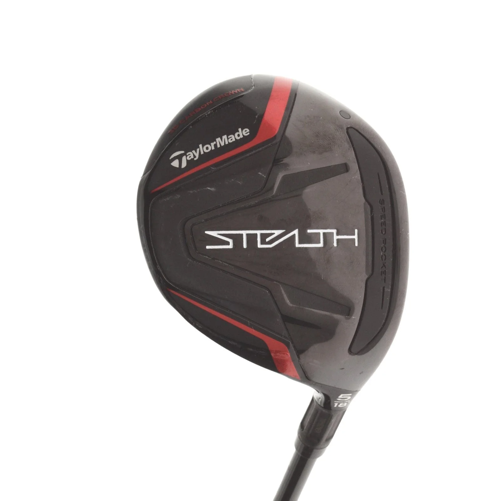 TaylorMade Stealth Graphite Mens Right Hand Fairway 5 Wood -3" 18* Regular - Fujikura Ventus Red FW 5-R