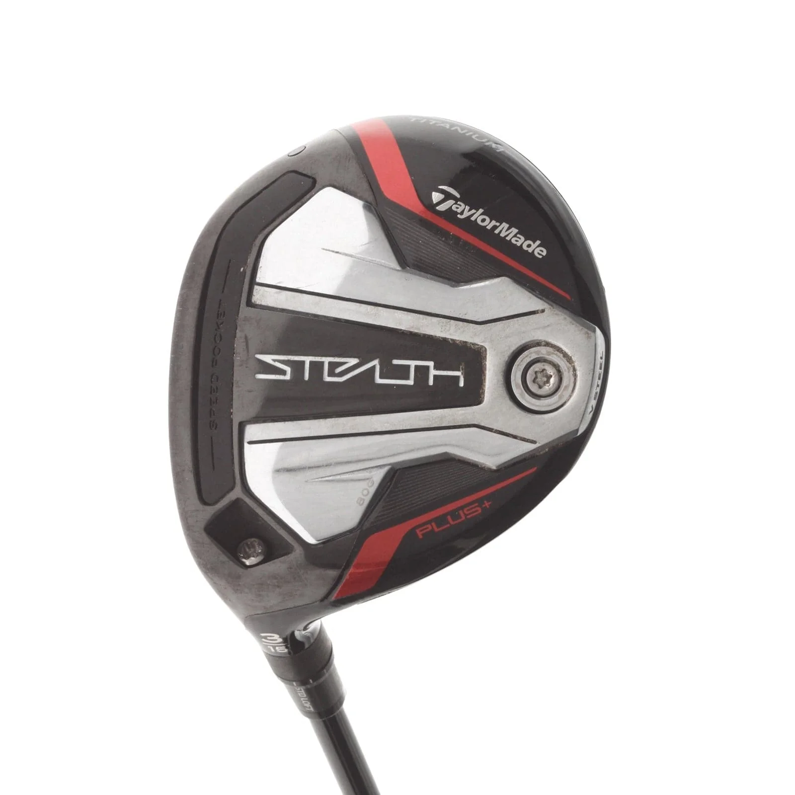 TaylorMade Stealth Plus Graphite Mens Left Hand Fairway 3 Wood 15* Regular - HZRDUS RDX Smoke 5.5 65g FW