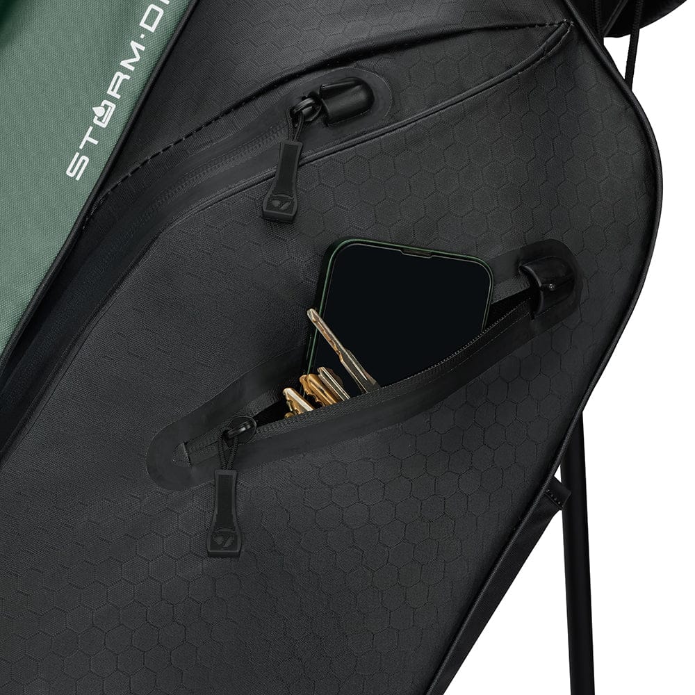 TaylorMade Storm Dry Waterproof Stand Bag - Black/Dark Sage - Image 5
