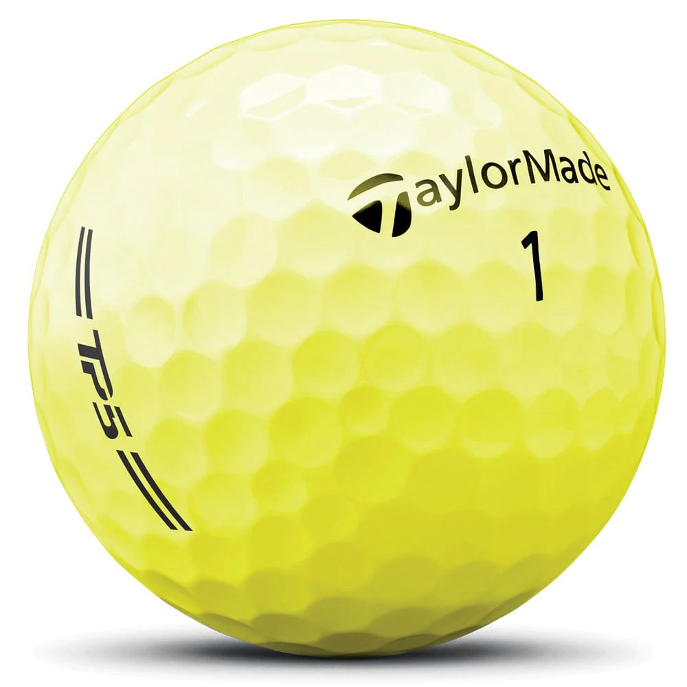TaylorMade TP5 Golf Balls - Yellow - 12 Pack - Image 2