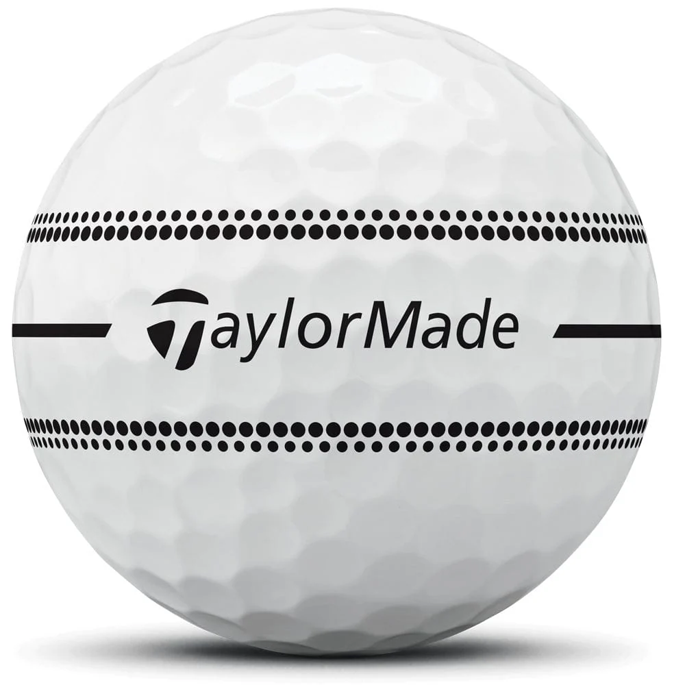 TaylorMade TP5 Stripe Golf Balls - White - 12 Pack - Image 3