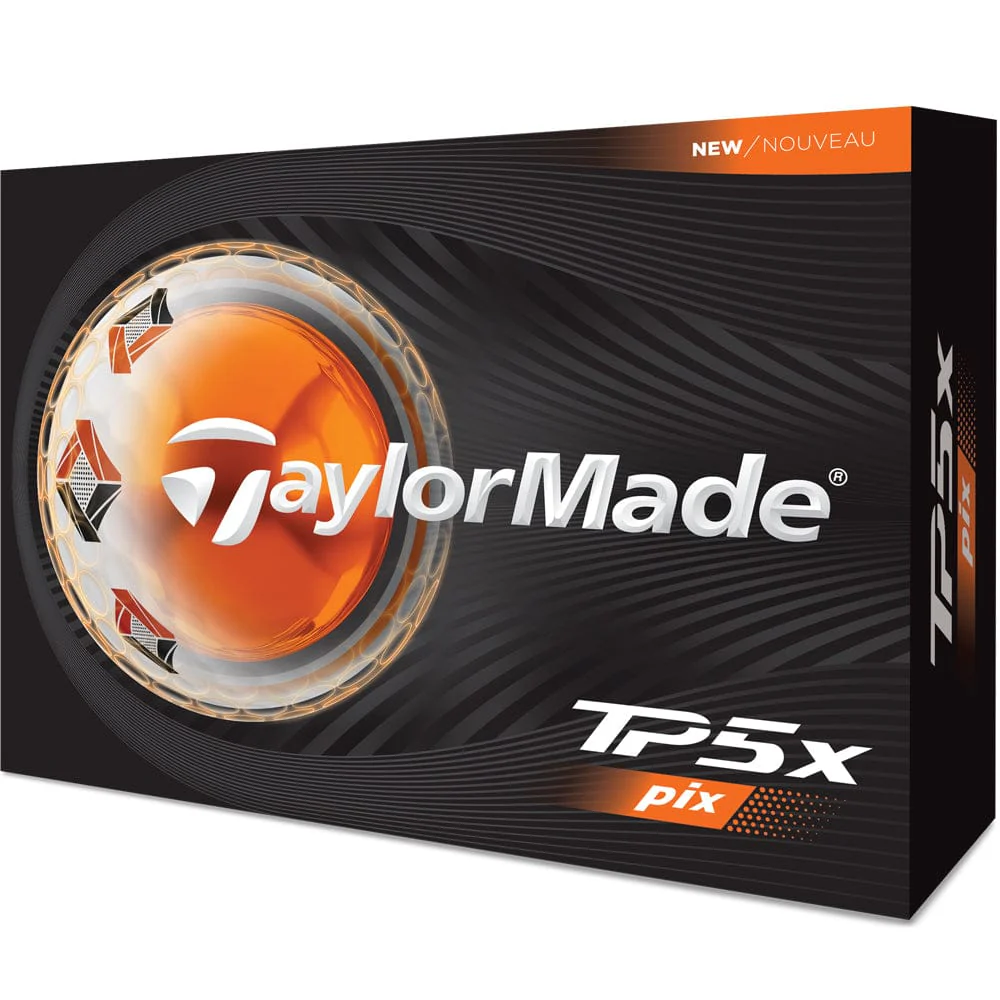 TaylorMade TP5x Pix Golf Balls - White - 12 Pack - Image 5