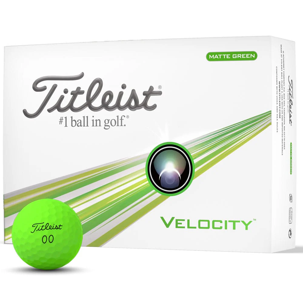 Titleist Velocity Golf Balls - Green - Double Dozen - Image 10