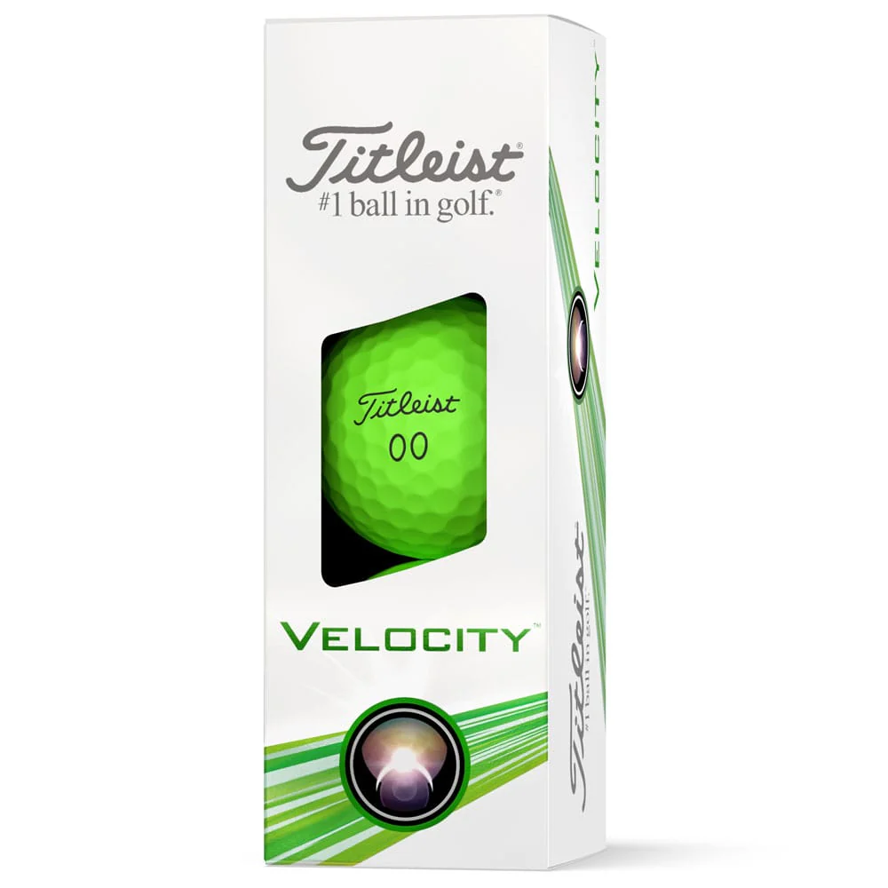 Titleist Velocity Golf Balls - Green - Double Dozen - Image 4