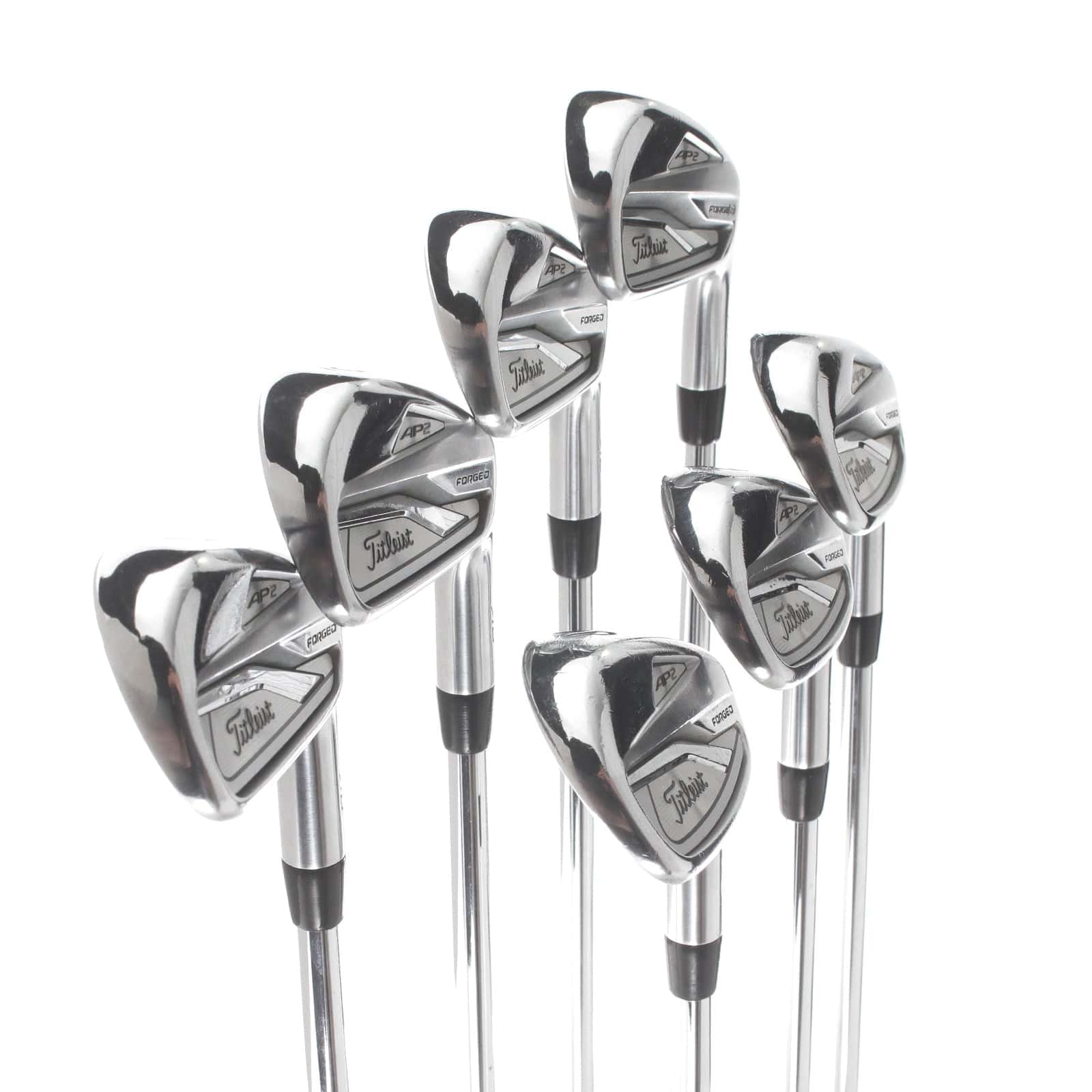 Titleist 718AP2 Steel Mens Right Hand Irons 4-PW Stiff - AMT White - Image 2