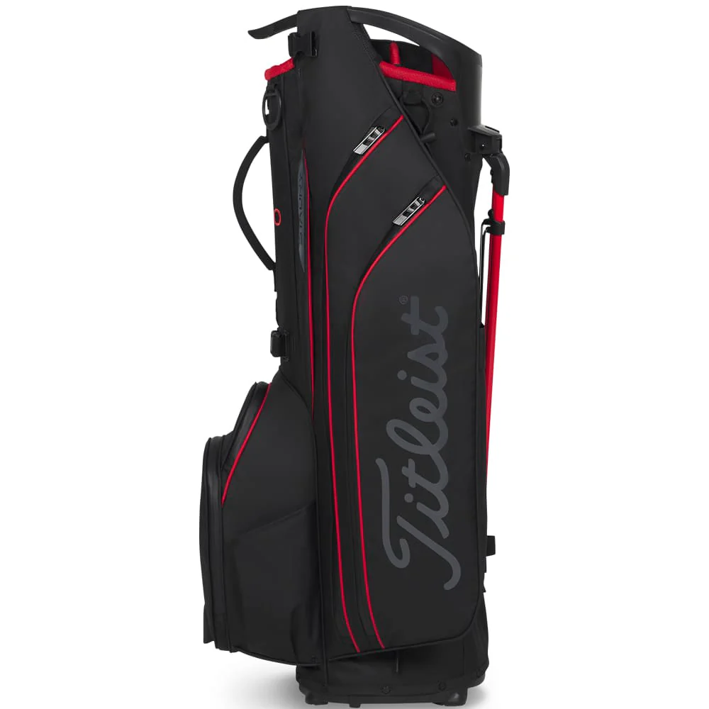 Titleist Hybrid 14 StaDry Waterproof Stand Bag - Black/Red - Image 3