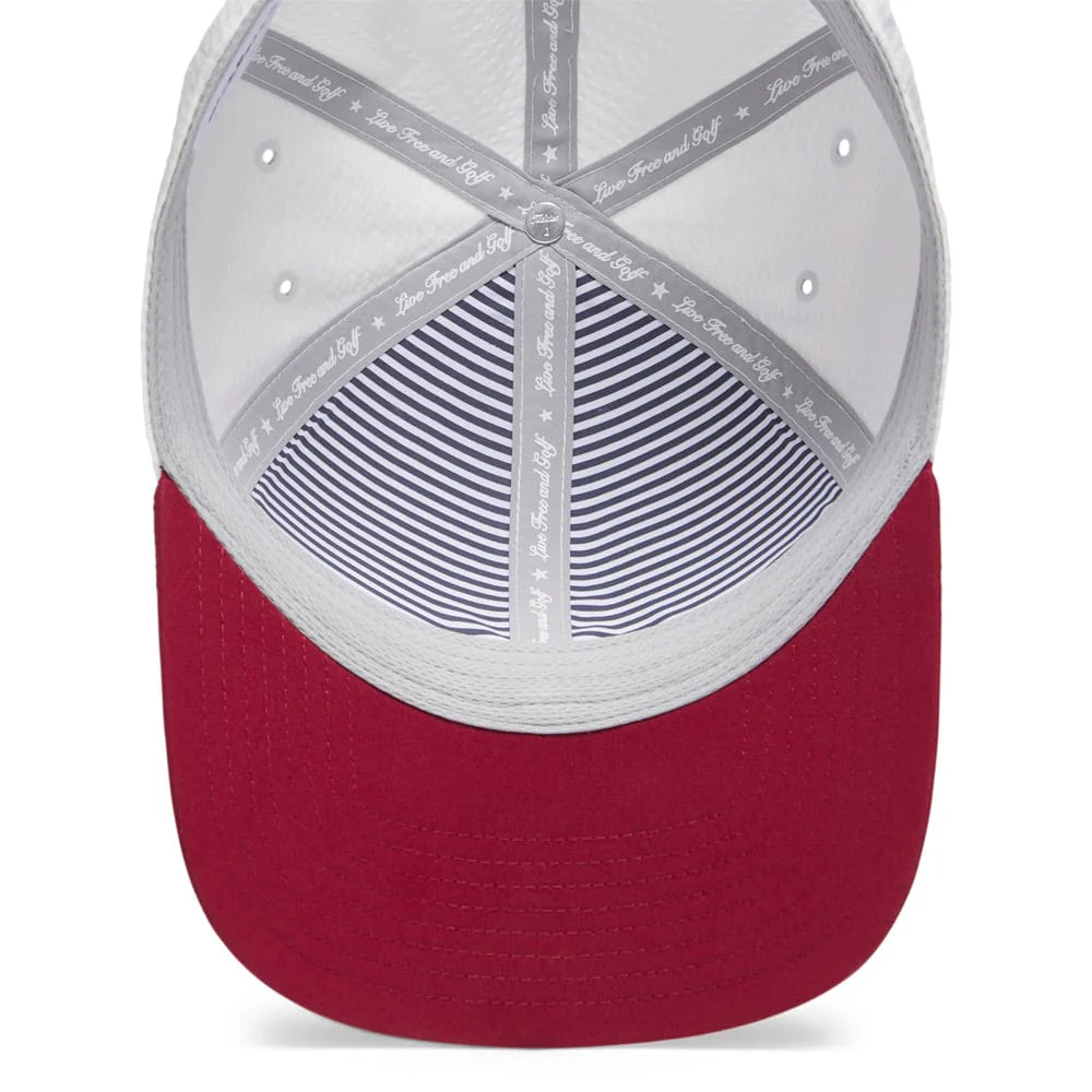 Titleist Montauk Seersucker Cap - White/Navy - Image 3