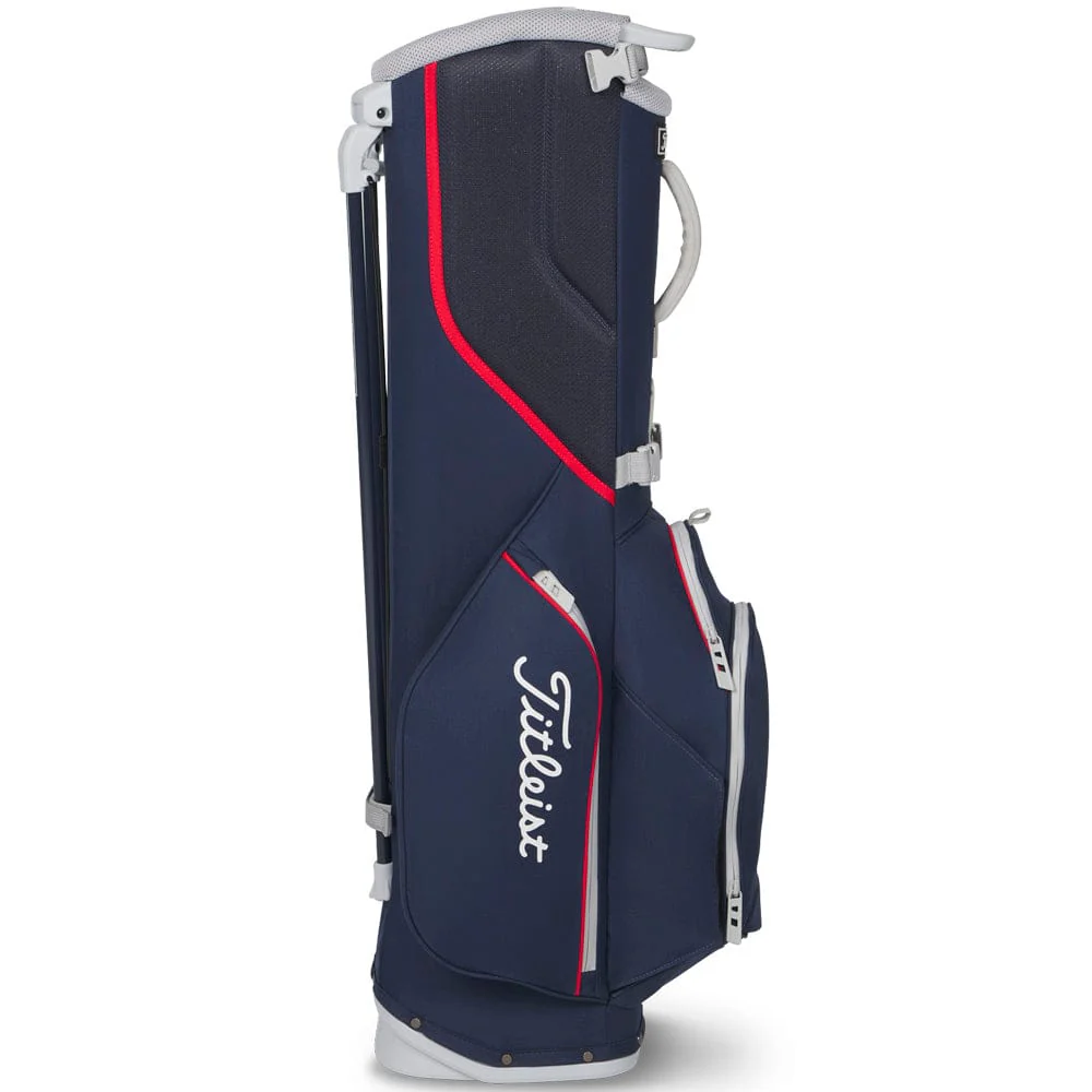 Titleist Players S4 StaDry Waterproof Stand Bag - Navy/Red/White - Image 5