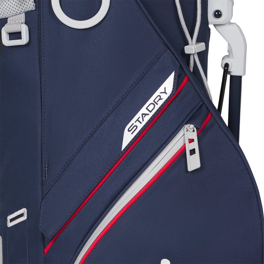 Titleist Players S4 StaDry Waterproof Stand Bag - Navy/Red/White - Image 6