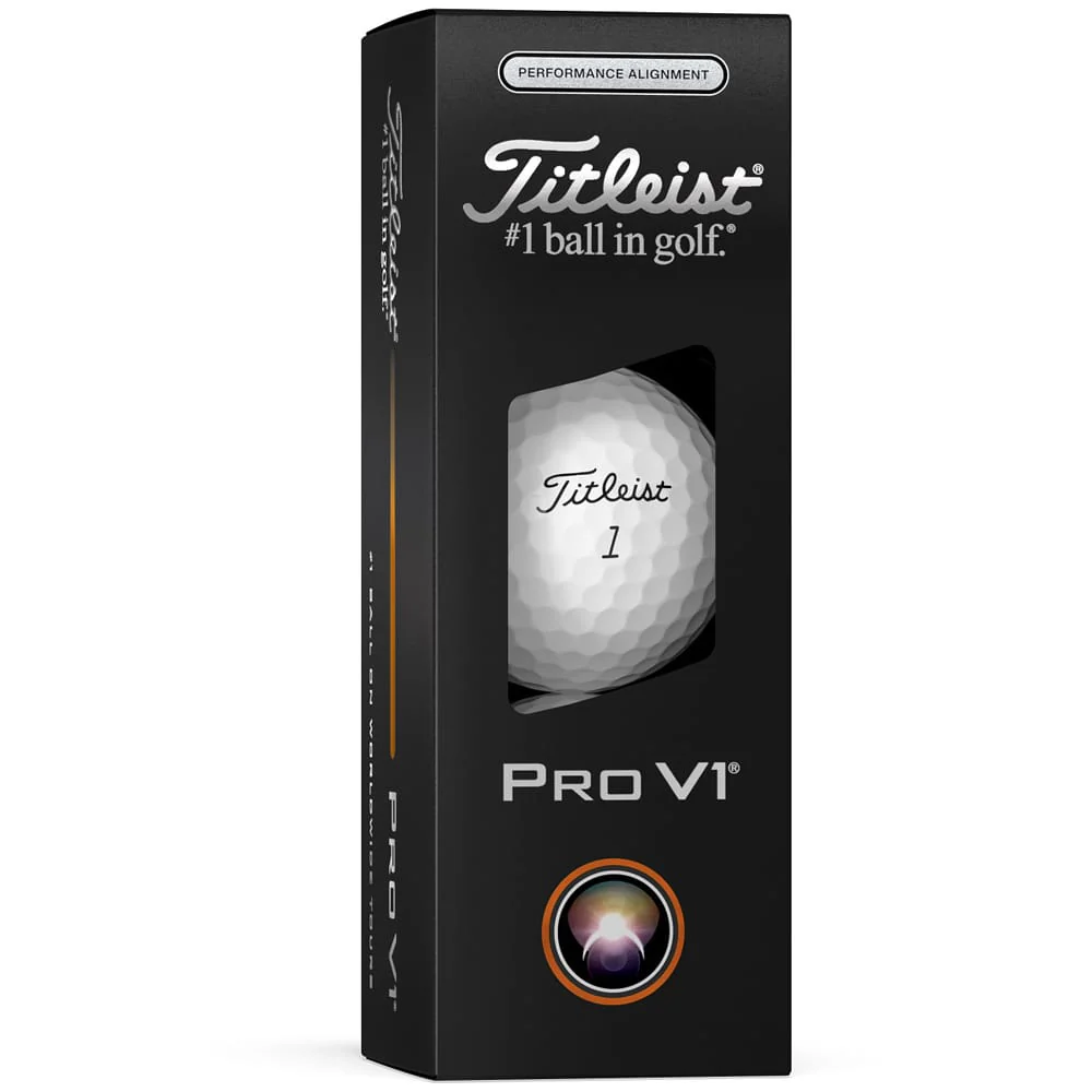 Titleist Pro V1 AIM Performance Alignment Golf Balls - Black - 12 Pack - Image 5