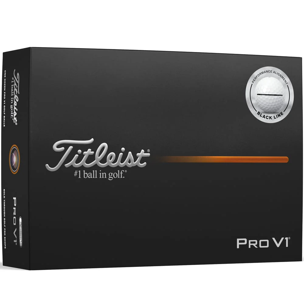 Titleist Pro V1 AIM Performance Alignment Golf Balls - Black - 12 Pack - Image 7
