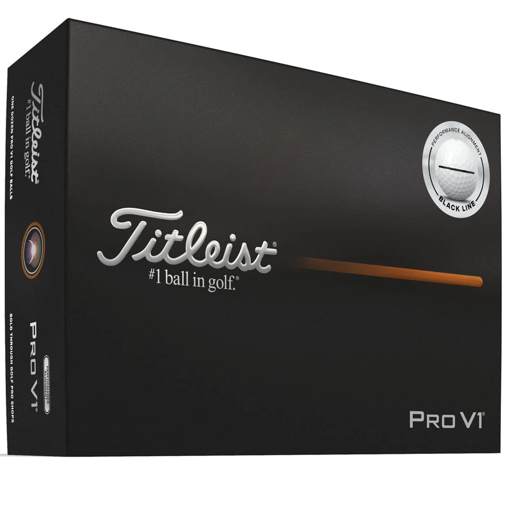 Titleist Pro V1 AIM Performance Alignment Golf Balls - Black - 12 Pack - Image 8