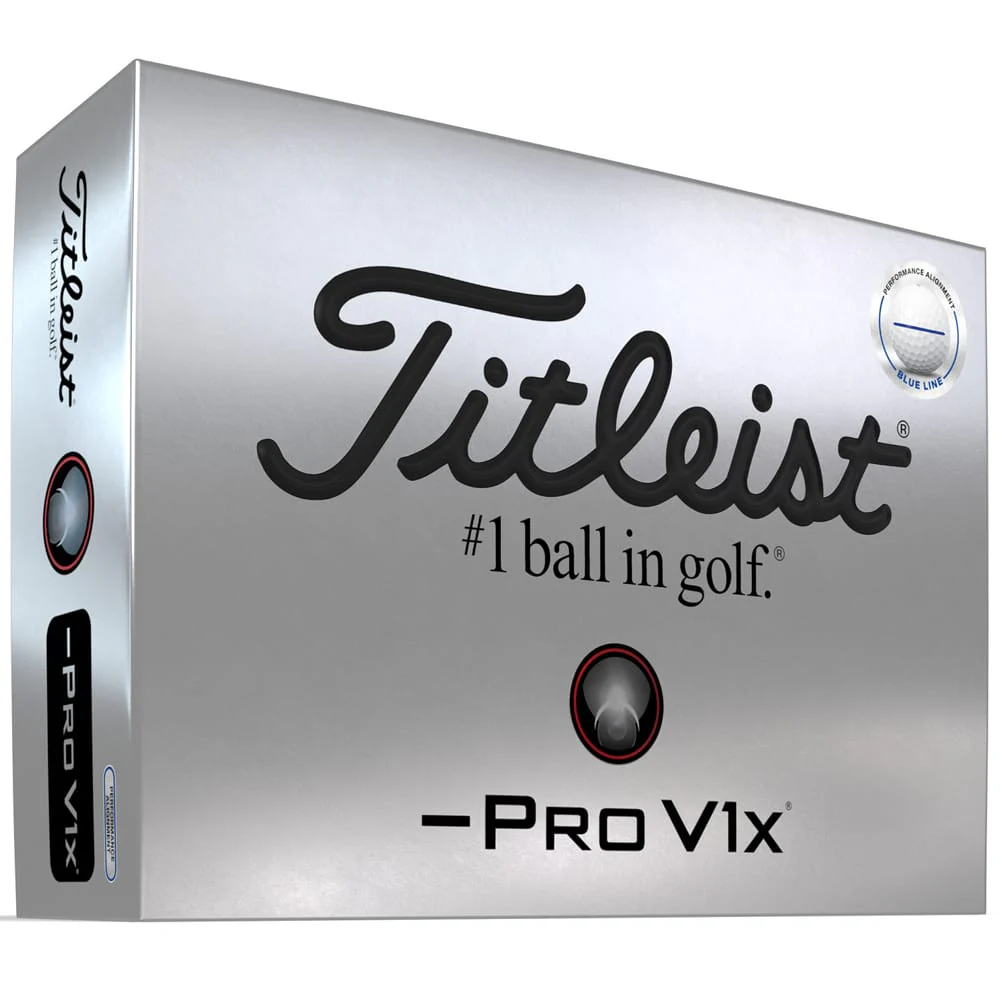 Titleist Pro V1x Left Dash AIM Performance Alignment Golf Balls - Blue - 12 Pack - Image 7