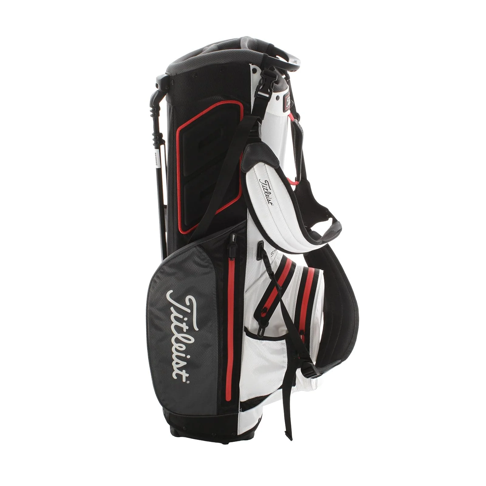 Titleist StaDry Stand Bag - White/Grey/Red - Image 4