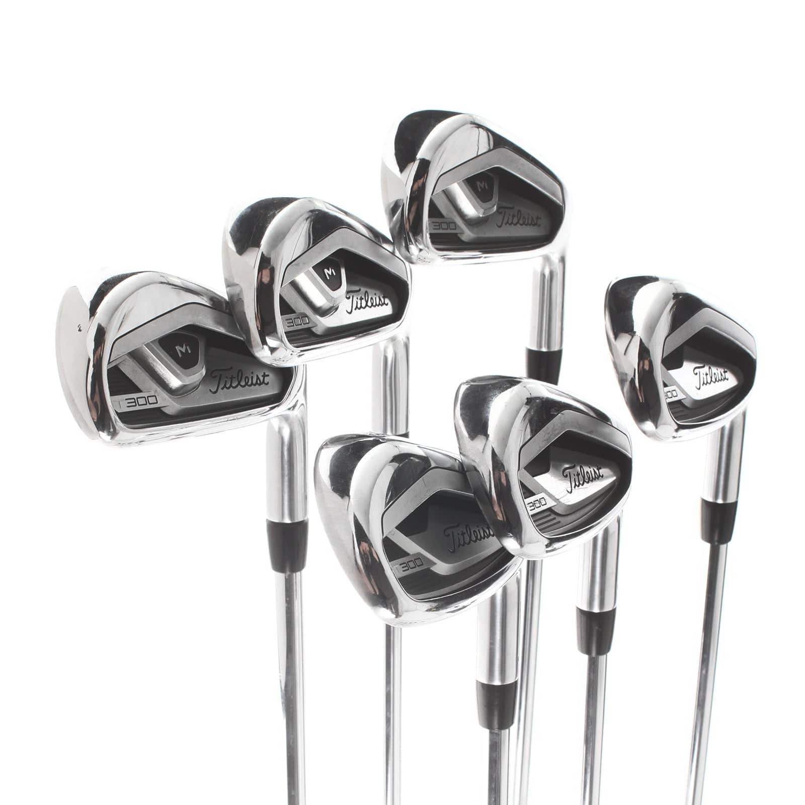 Titleist T300 2021 Steel Mens Right Hand Irons 5-PW Regular - AMT Red R300 - Image 2
