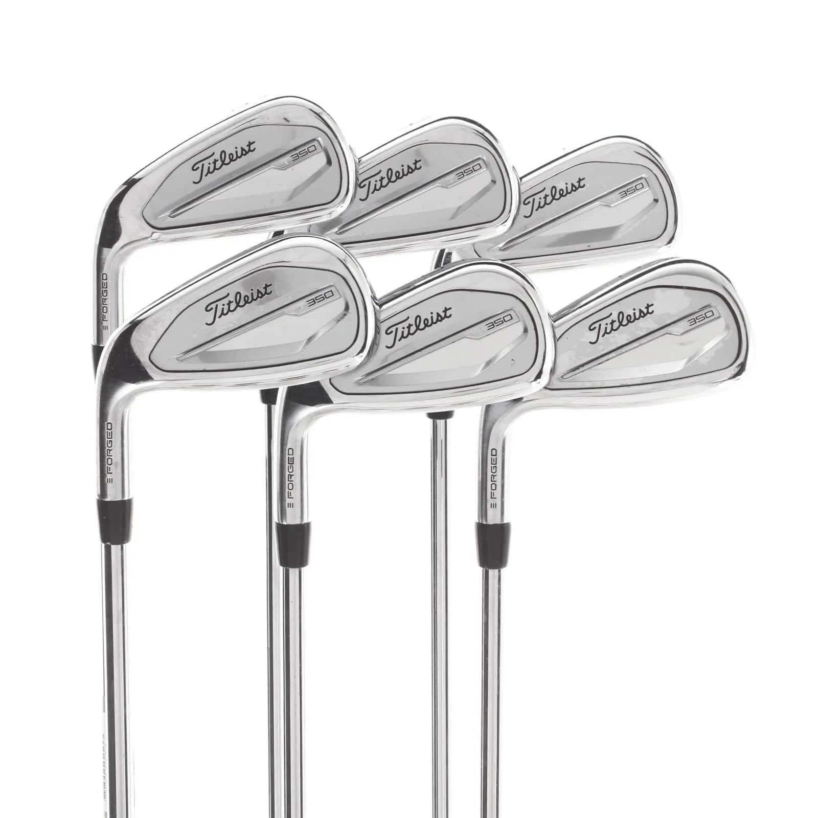 Titleist T350 Steel Mens Left Hand Irons 5-PW Regular - True Temper AMT Red