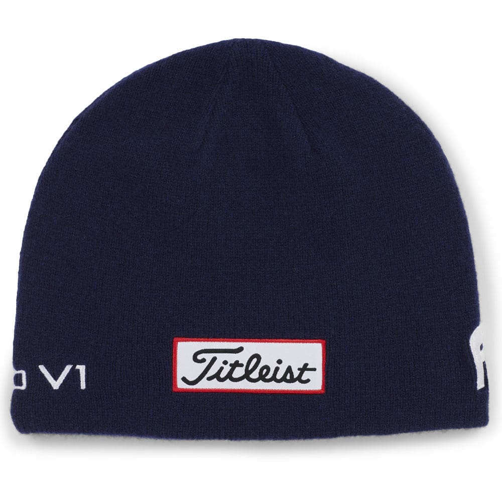 Titleist Tour Merino Beanie - Navy/White - Image 2