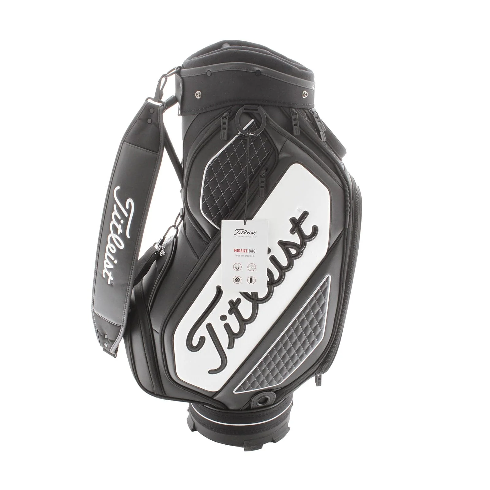 Titleist Tour Series Midsize Cart Bag - Black/White - Image 3