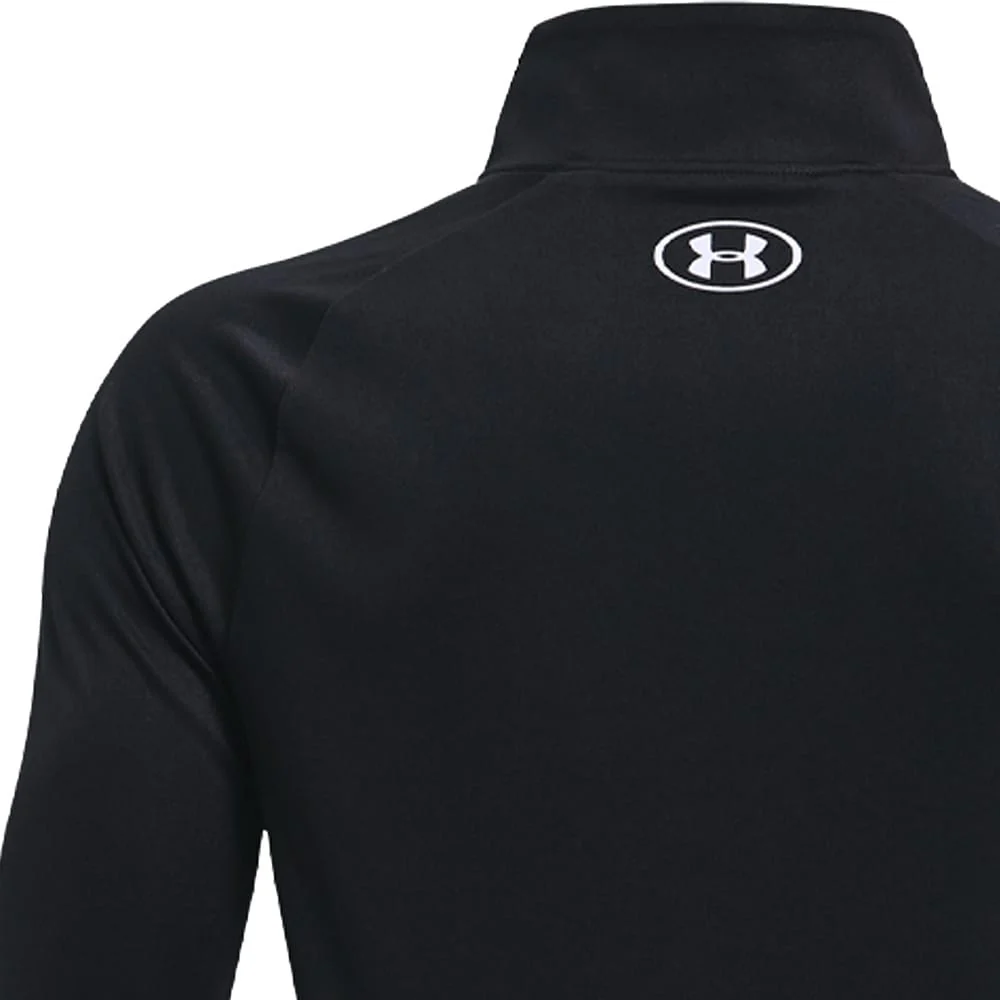 Under Armour Boys' Tech™ 2.0 1/4 Zip Pullover - Black/White - Image 4