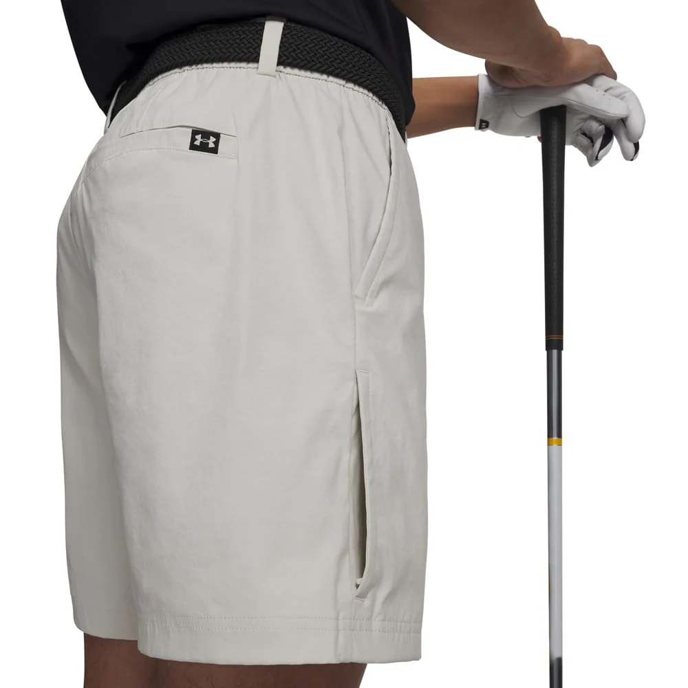 Under Armour Drive Cargo Shorts - Summit White/Halo Gray - Image 3