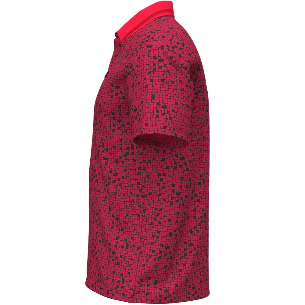 Under Armour Drive Chill Printed Polo Shirt - Racer Red/Black - Image 2