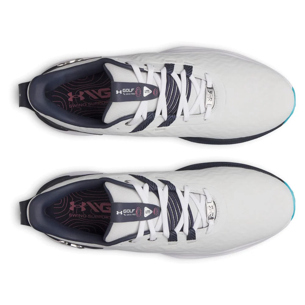 Under Armour Drive Pro Clone Waterproof Spiked Shoes - Distant Gray/Midnight Navy/Metallic Silver - Image 3