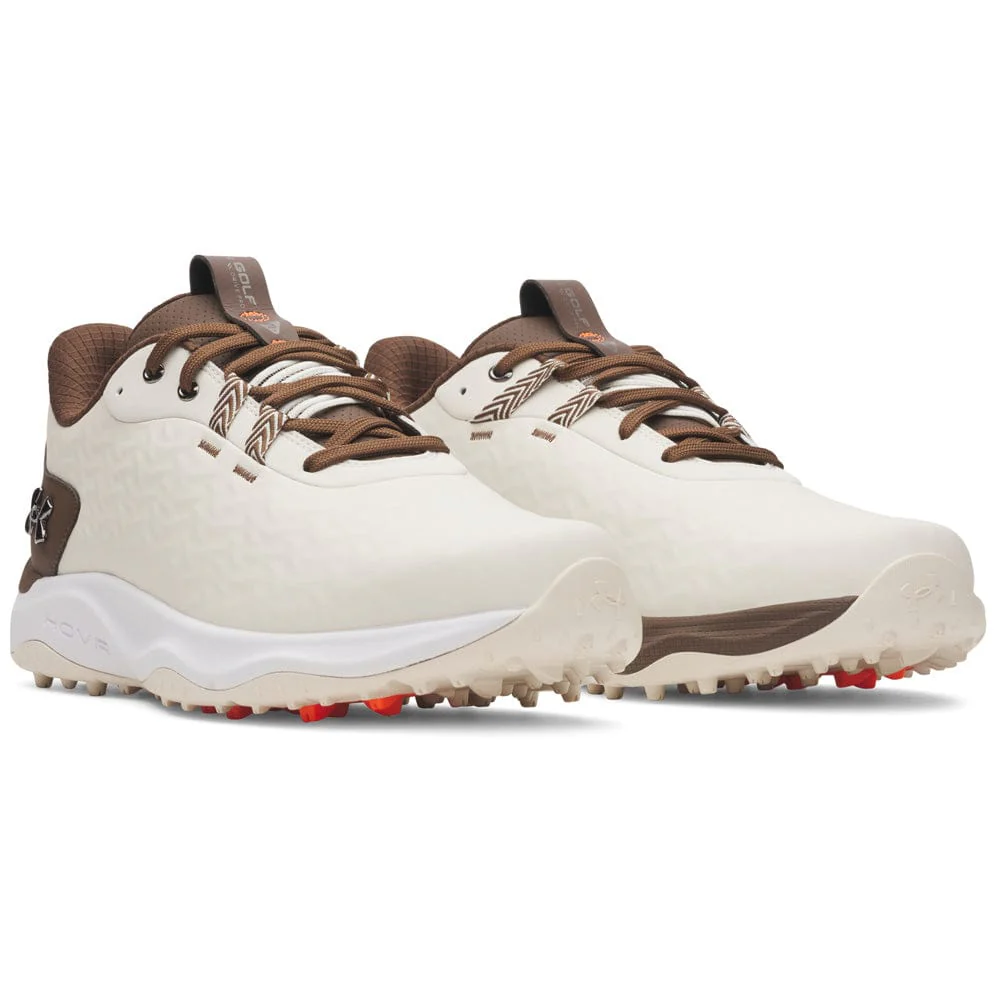 Under Armour Drive Pro Clone Waterproof Spikeless Shoes - Stone/Gridiron Brown/Metallic Gun Metal - Image 5