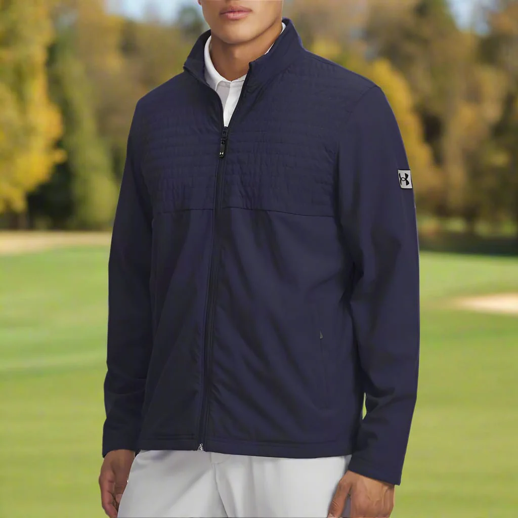 Under Armour Drive Pro Full Zip Pullover - Midnight Navy/Black - Image 5