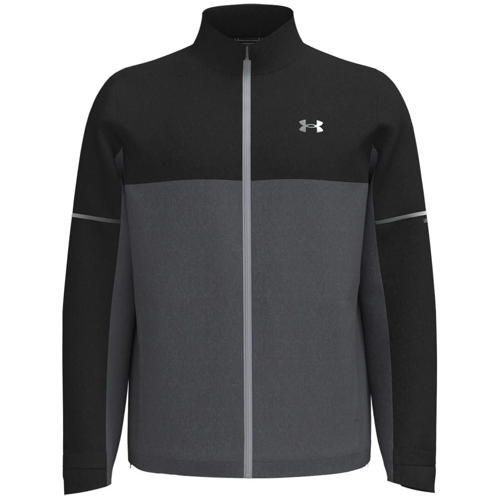 Under Armour Drive Rain Waterproof Jacket - Black/Castlerock/Metallic Silver