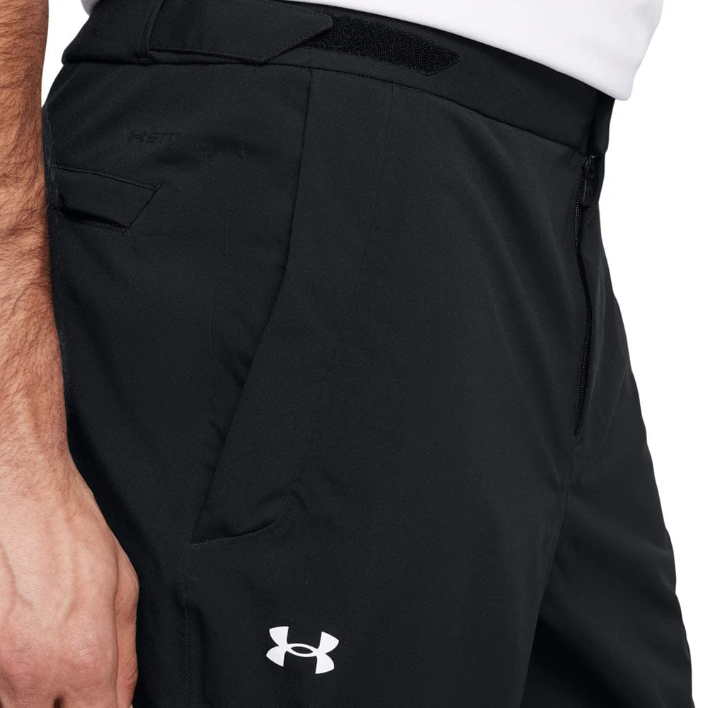 Under Armour Drive Rain Waterproof Suit - Black/Tech Blue + Black - Image 6